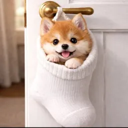 Dog In Sock
